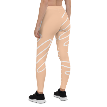 BabyCakes Regular Leggings - Peach Swirl