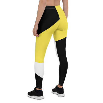 BabyCakes Regular Leggings - Black & Yellow