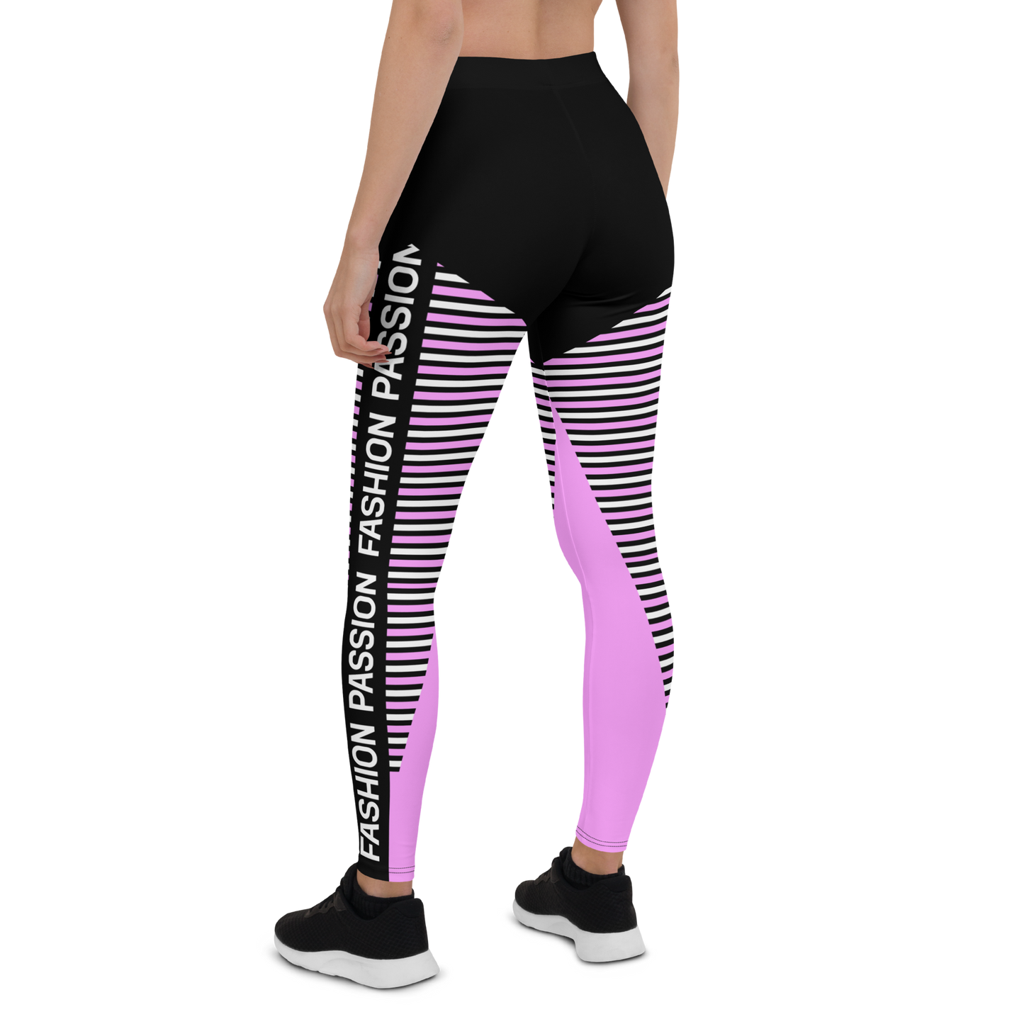 BabyCakes Regular Leggings - 'Fashion Passion' - Pink & Black