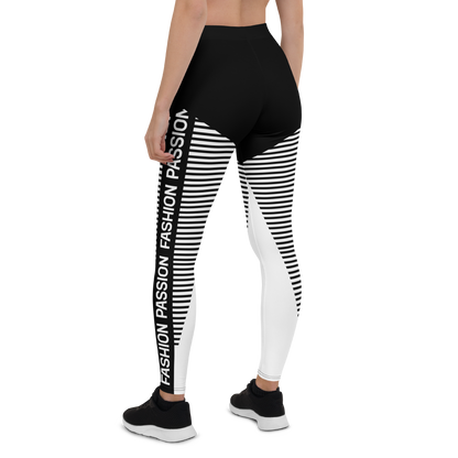 BabyCakes Regular Leggings - 'Fashion Passion' - Black & White