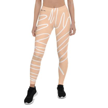 BabyCakes Regular Leggings - Peach Swirl