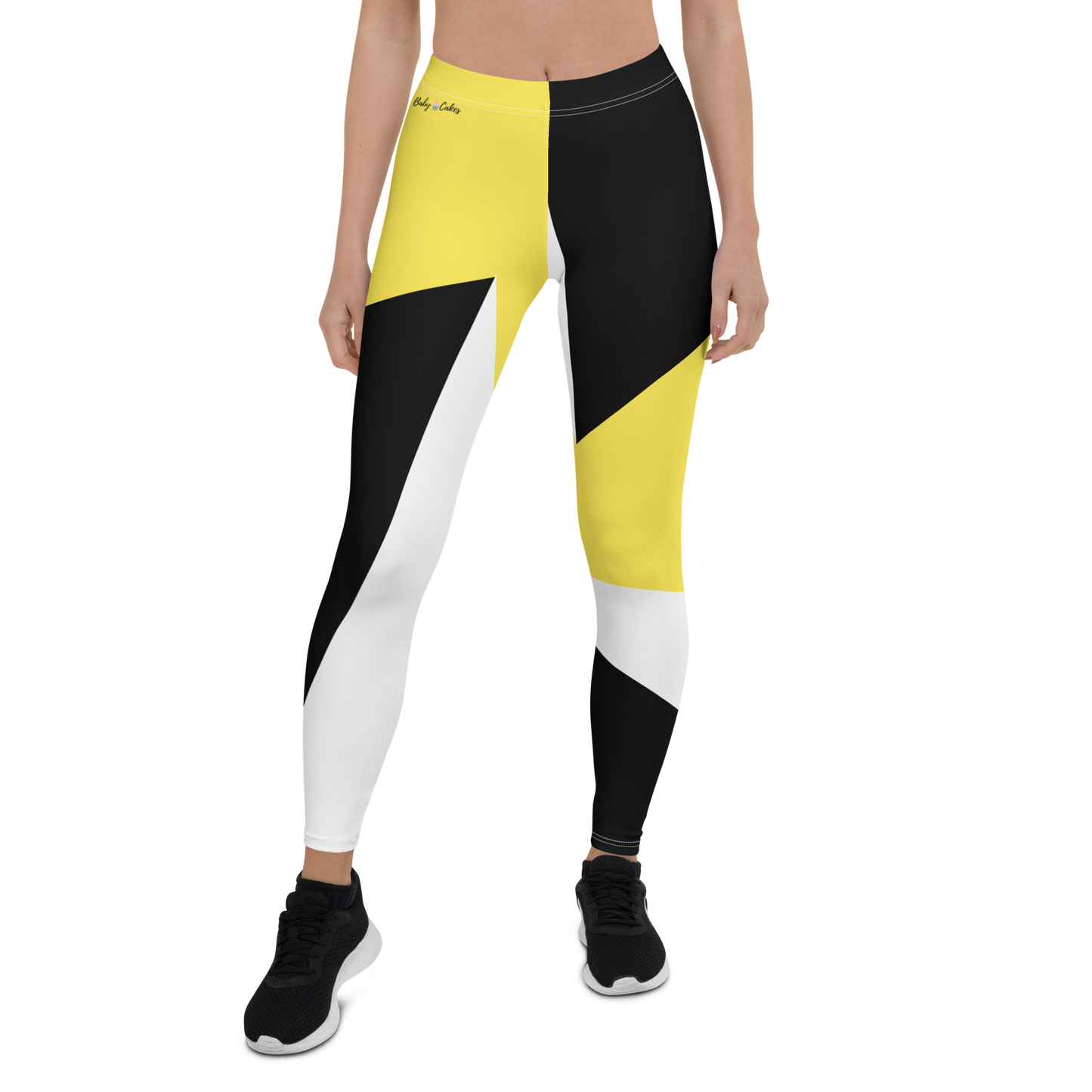 BabyCakes Regular Leggings - Black & Yellow