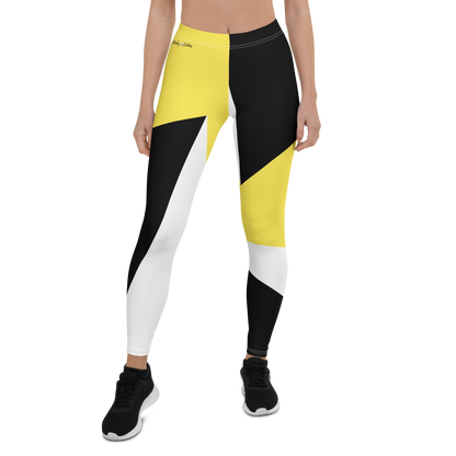 BabyCakes Regular Leggings - Black & Yellow