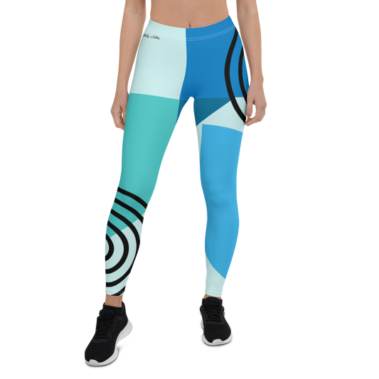 BabyCakes Regular Leggings - Blue Spyral