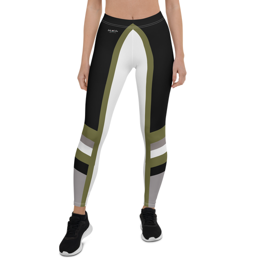 BabyCakes Regular Leggings - Green Stripe