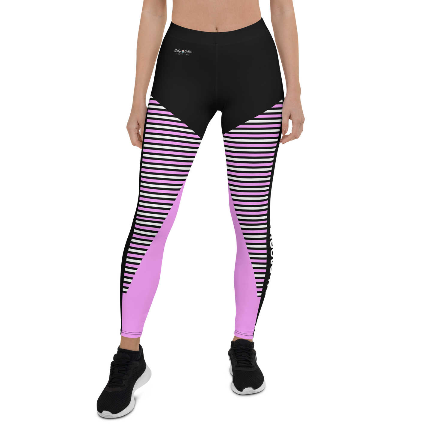 BabyCakes Regular Leggings - 'Fashion Passion' - Pink & Black