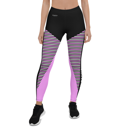 BabyCakes Regular Leggings - 'Fashion Passion' - Pink & Black