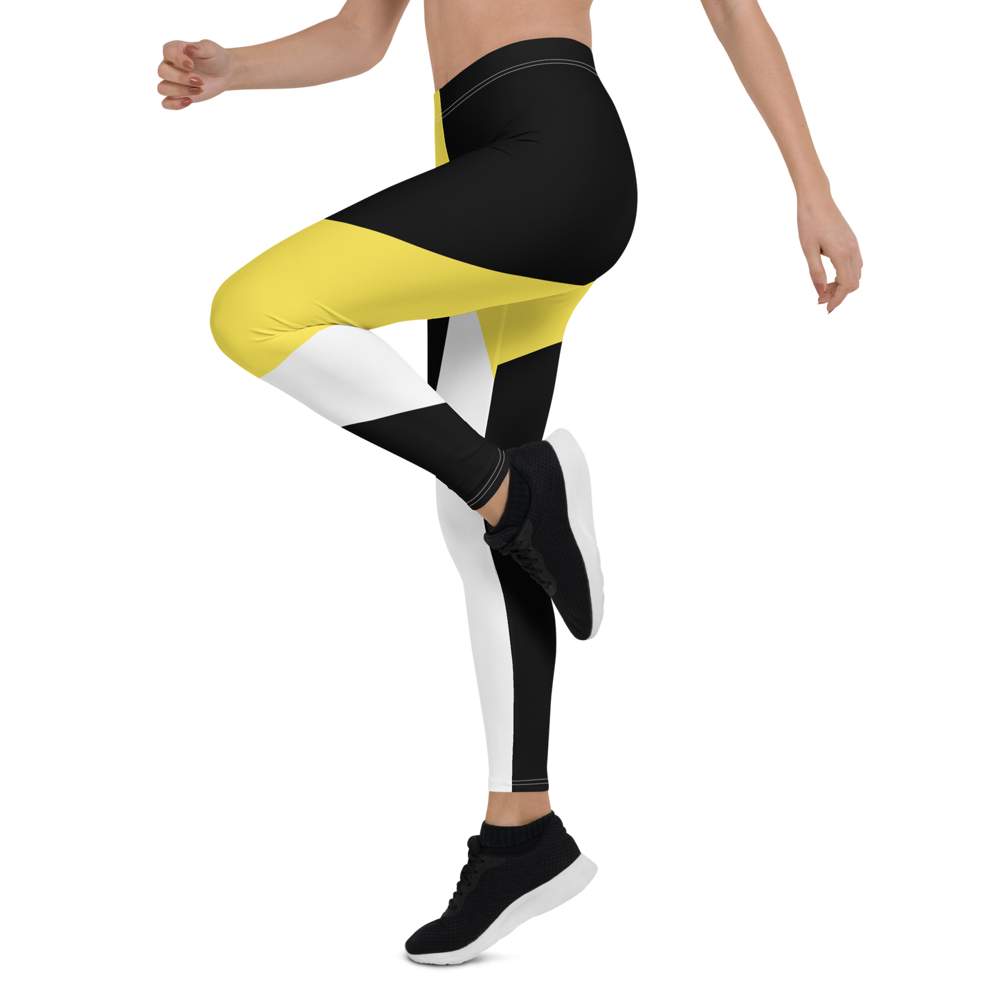 BabyCakes Regular Leggings - Black & Yellow