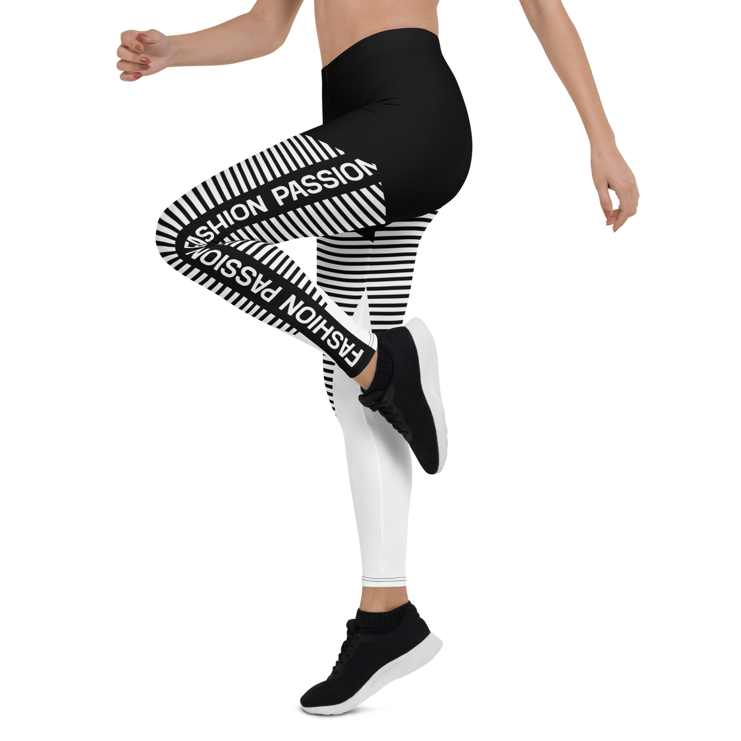 BabyCakes Regular Leggings - 'Fashion Passion' - Black & White