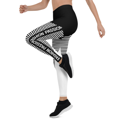 BabyCakes Regular Leggings - 'Fashion Passion' - Black & White