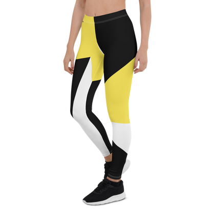 BabyCakes Regular Leggings - Black & Yellow