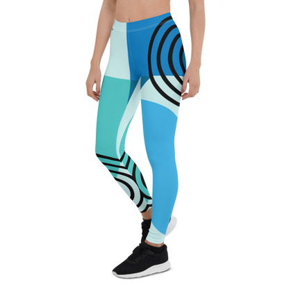 BabyCakes Regular Leggings - Blue Spyral