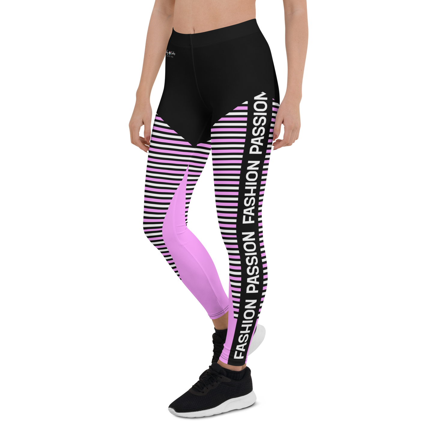 BabyCakes Regular Leggings - 'Fashion Passion' - Pink & Black