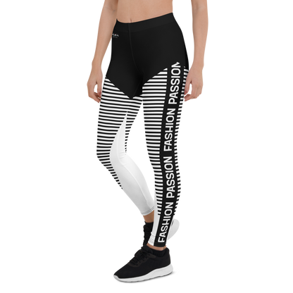 BabyCakes Regular Leggings - 'Fashion Passion' - Black & White