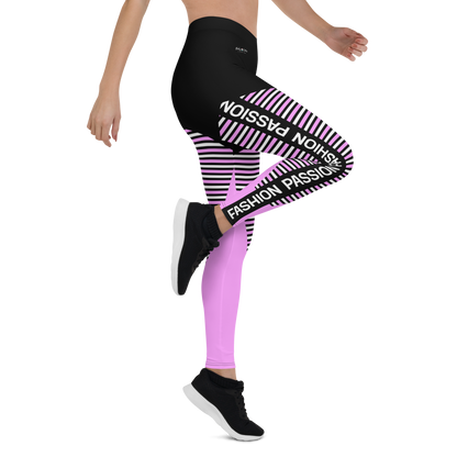 BabyCakes Regular Leggings - 'Fashion Passion' - Pink & Black