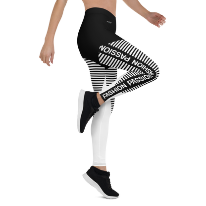 BabyCakes Regular Leggings - 'Fashion Passion' - Black & White