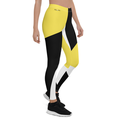 BabyCakes Regular Leggings - Black & Yellow