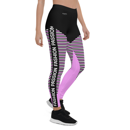 BabyCakes Regular Leggings - 'Fashion Passion' - Pink & Black