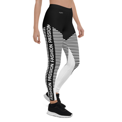 BabyCakes Regular Leggings - 'Fashion Passion' - Black & White