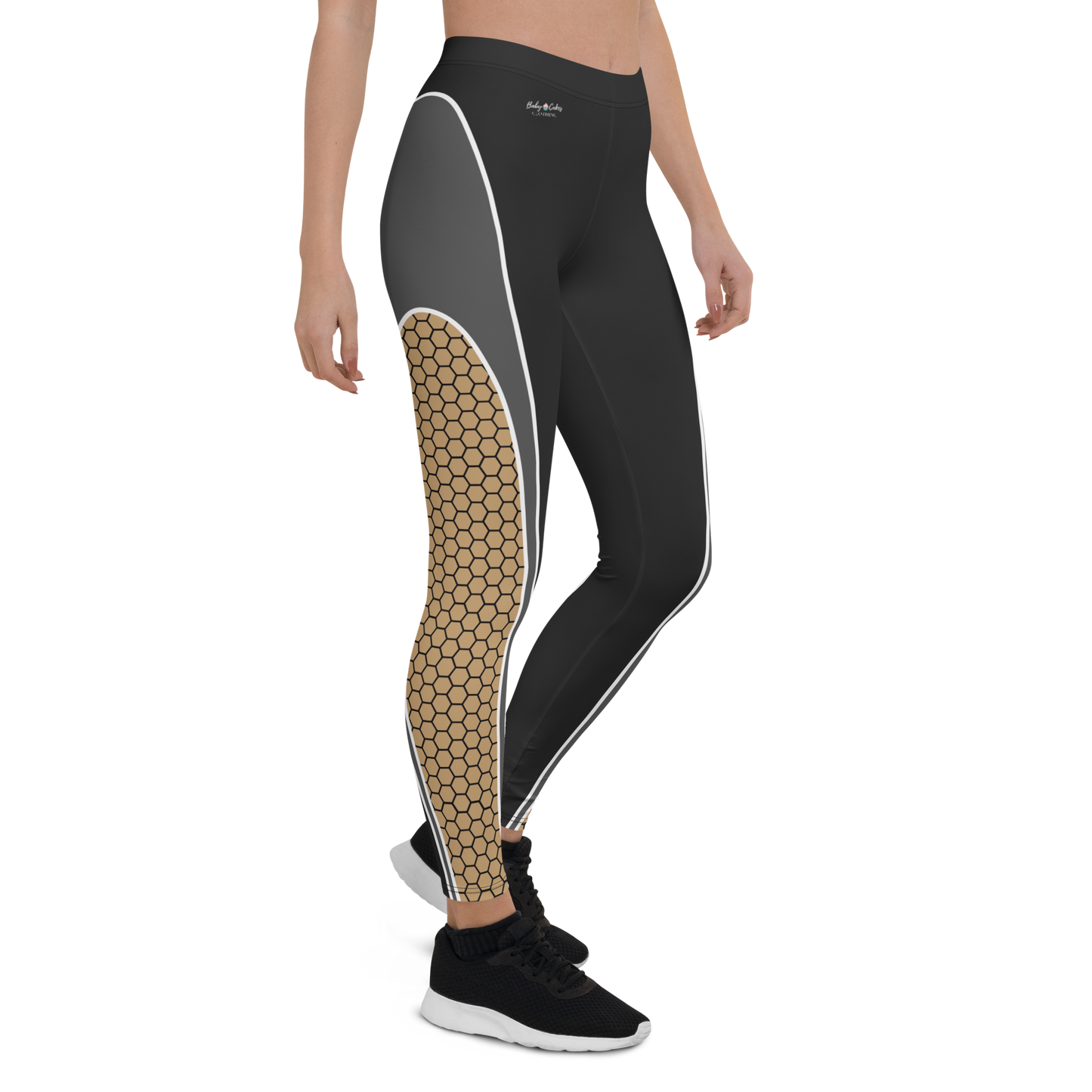 BabyCakes Regular Leggings - Honeycomb Black