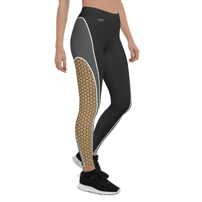 BabyCakes Regular Leggings - Honeycomb Black