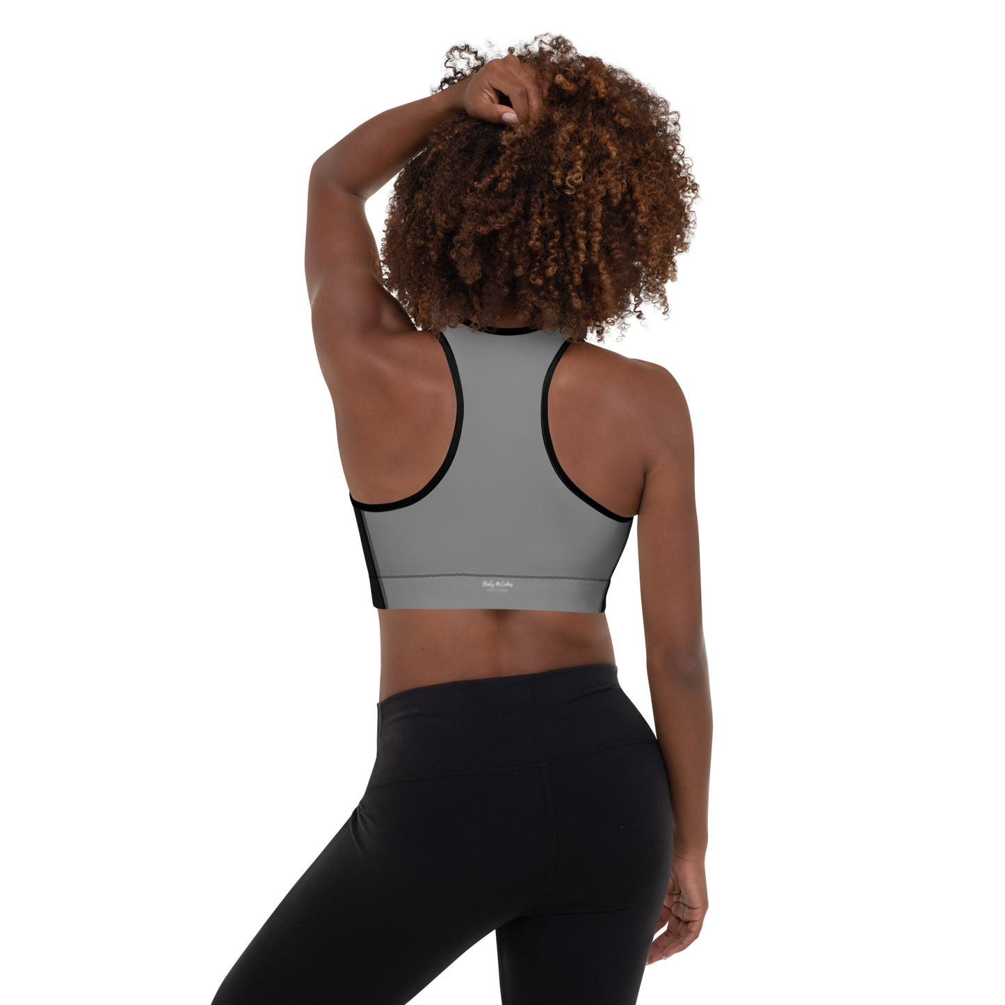 BabyCakes Padded Sports Bra - Green Stripe