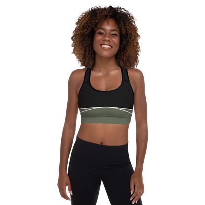 BabyCakes Padded Sports Bra - Half-Moon Green