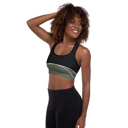 BabyCakes Padded Sports Bra - Half-Moon Green