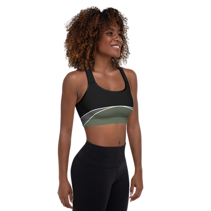 BabyCakes Padded Sports Bra - Half-Moon Green