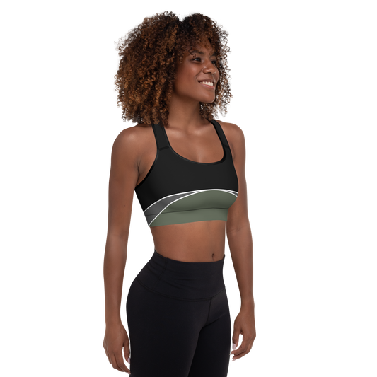 BabyCakes Padded Sports Bra - Half-Moon Green