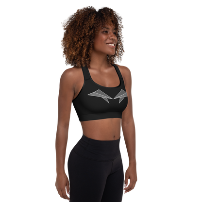 BabyCakes Padded Sports Bra - Pointed Grey