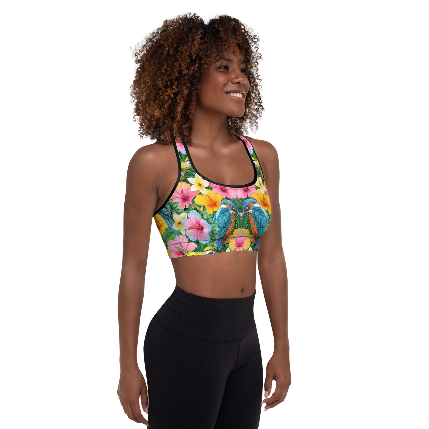 BabyCakes Padded Sports Bra - Blue Bird