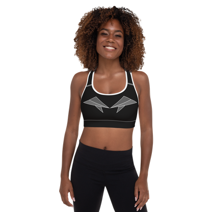 BabyCakes Padded Sports Bra - Pointed Grey