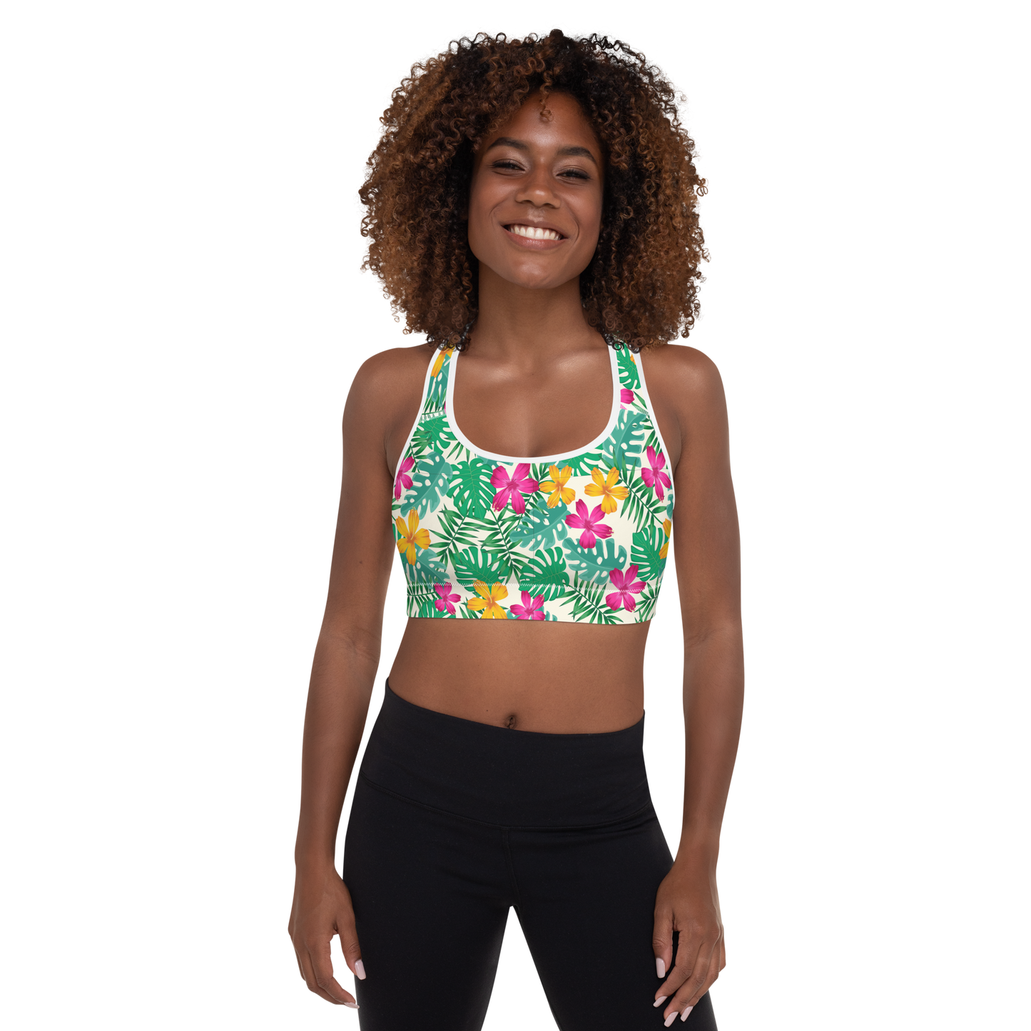 BabyCakes Padded Sports Bra - Floral