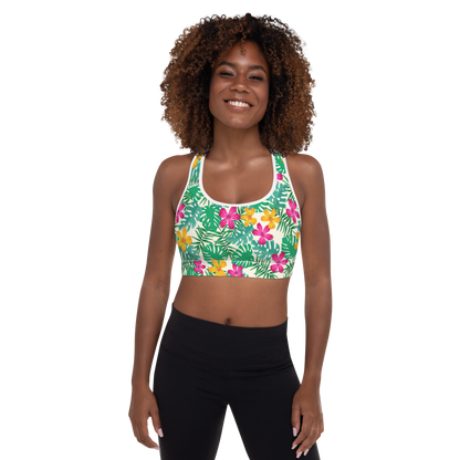 BabyCakes Padded Sports Bra - Floral