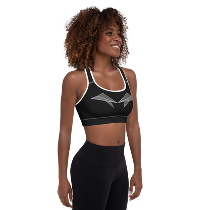 BabyCakes Padded Sports Bra - Pointed Grey