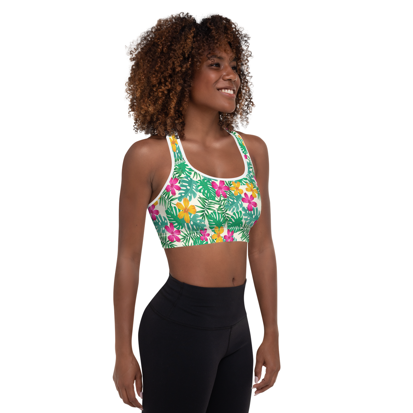 BabyCakes Padded Sports Bra - Floral