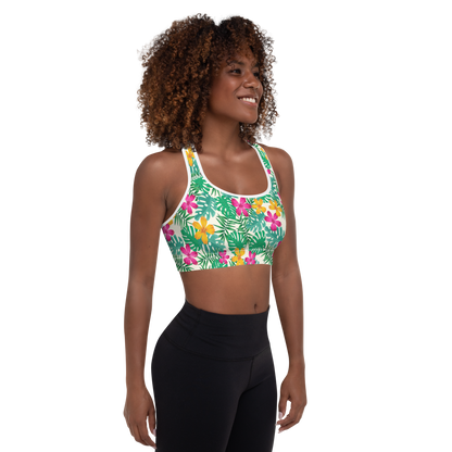 BabyCakes Padded Sports Bra - Floral