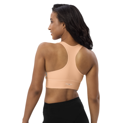 BabyCakes Longline Sports Bra - Peach Swirl