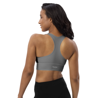 BabyCakes Longline Sports Bra - Green Stripe