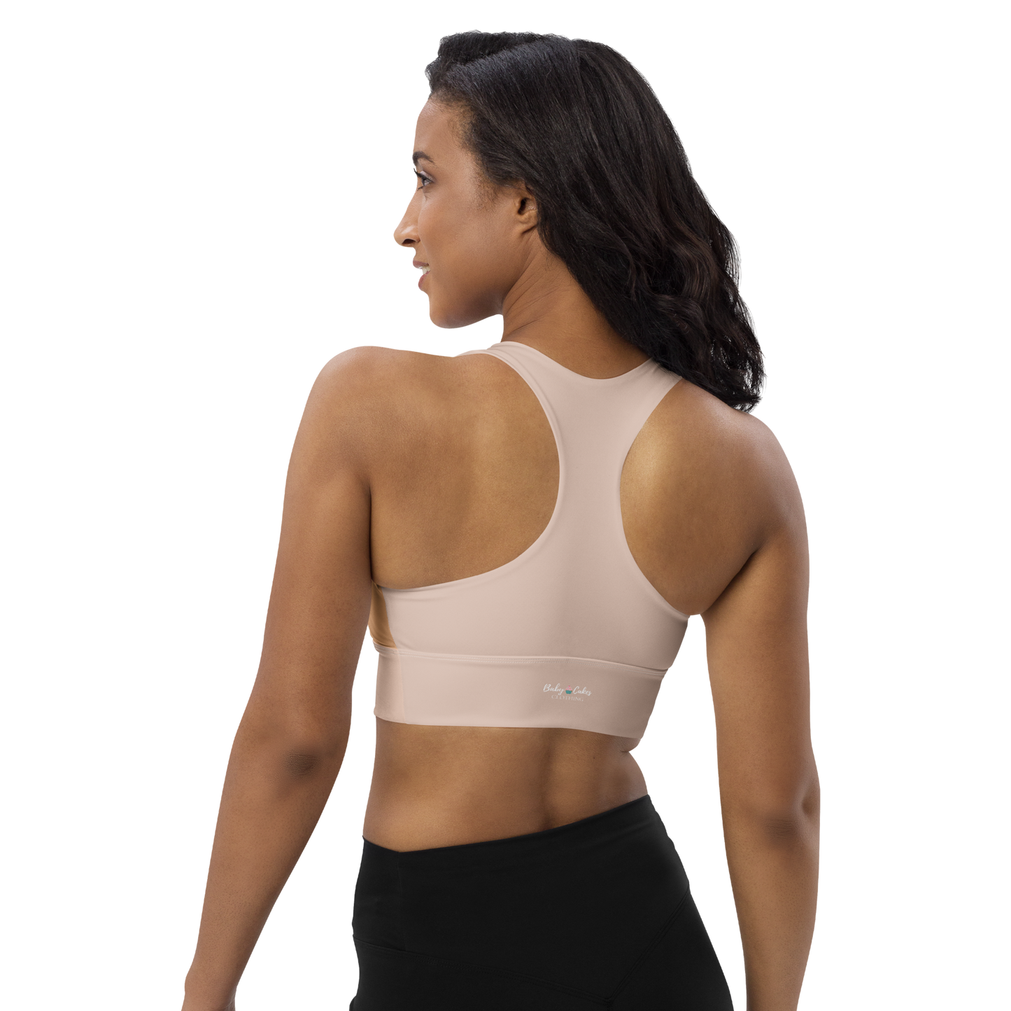 BabyCakes Longline Sports Bra - Peach