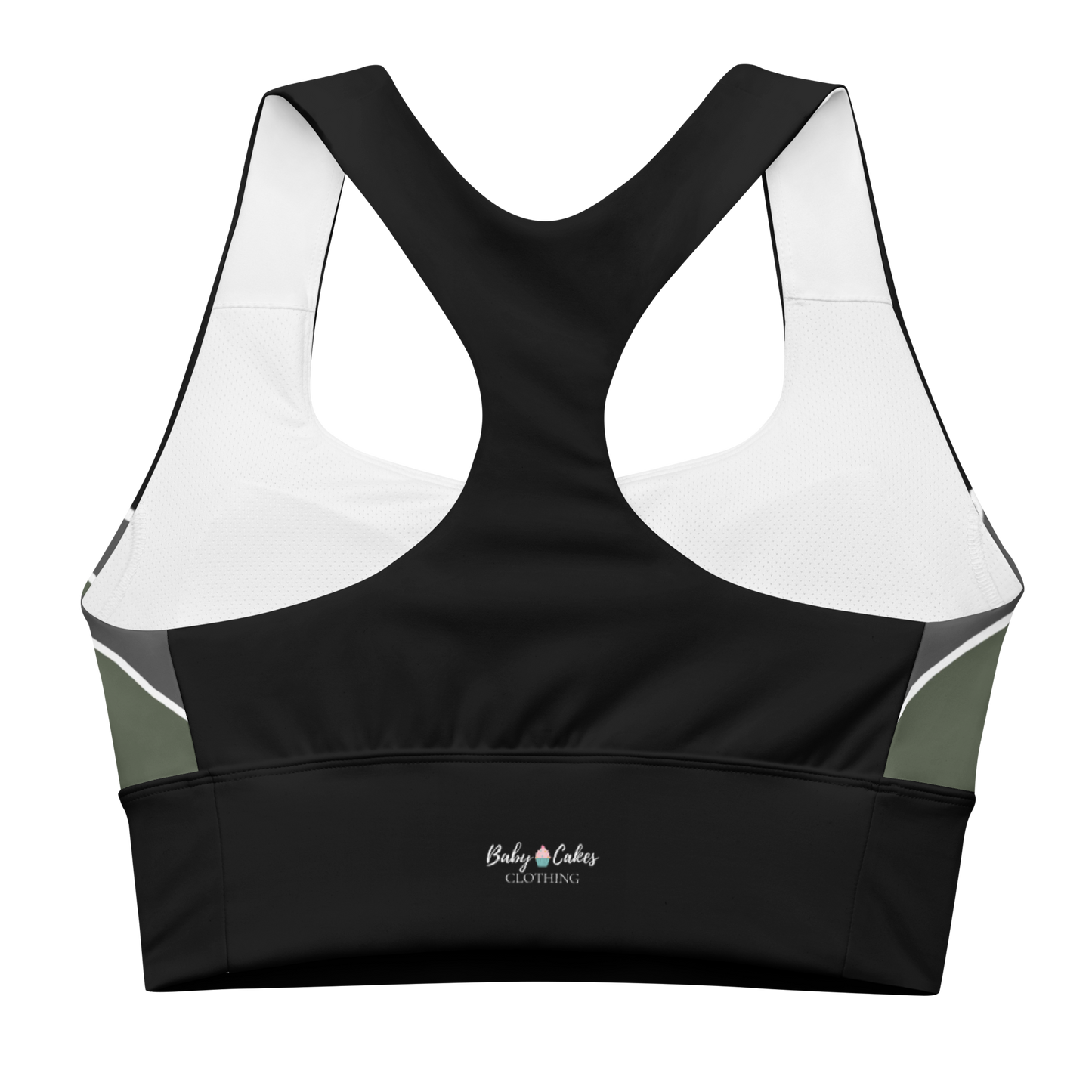 BabyCakes Longline Sports Bra - Moon Green