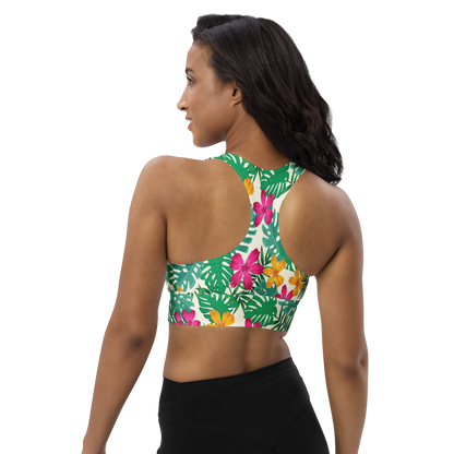 BabyCakes Longline Sports Bra - Floral