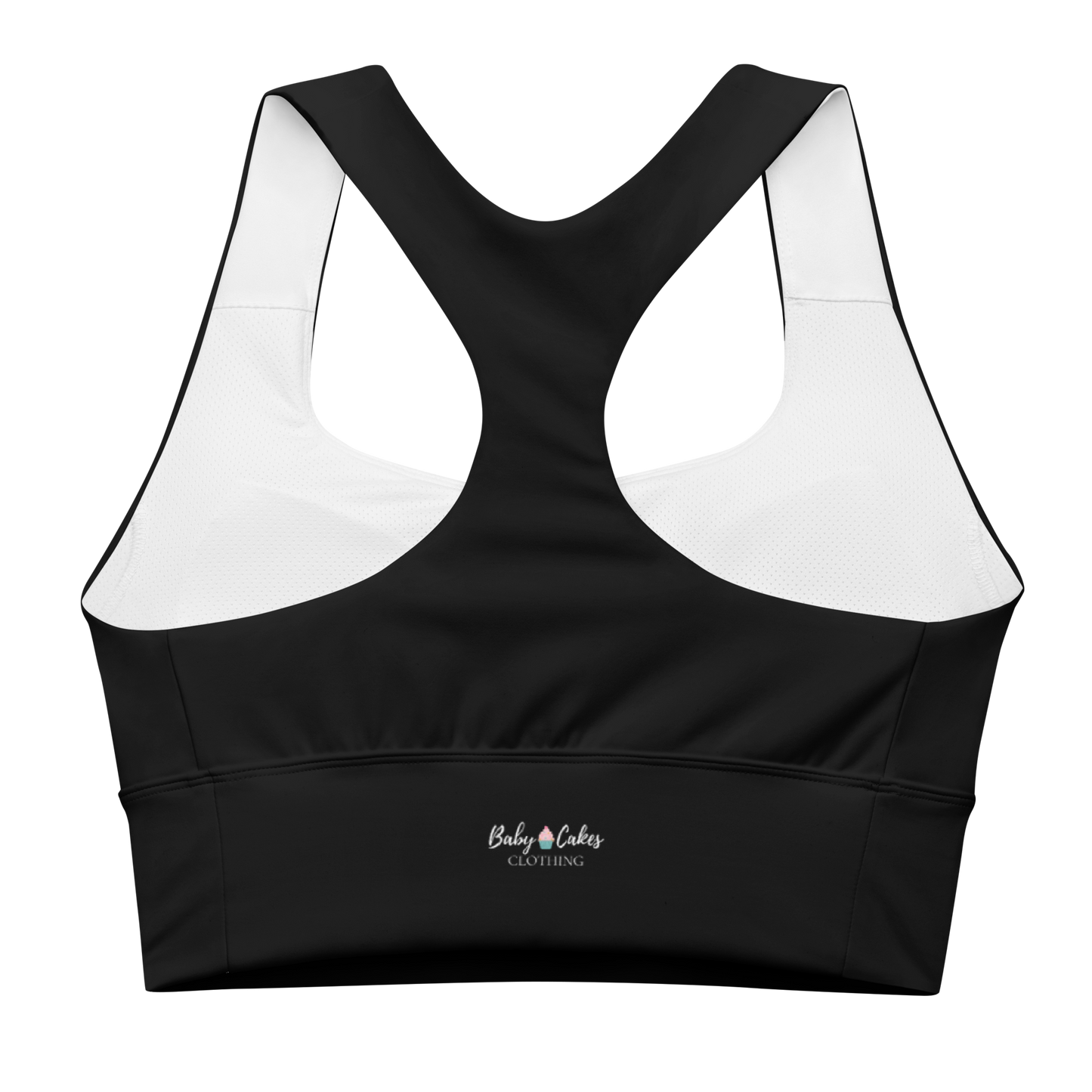 BabyCakes Longline Sports Bra - Pointed Grey