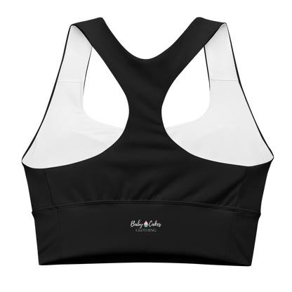 BabyCakes Longline Sports Bra - Pointed Grey