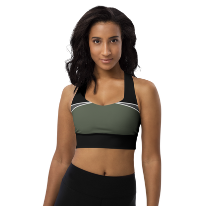 BabyCakes Longline Sports Bra - Moon Green