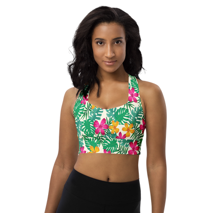 BabyCakes Longline Sports Bra - Floral