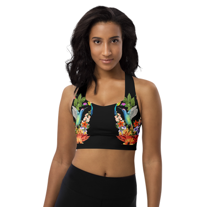 BabyCakes Longline Sports Bra - Nature Bird