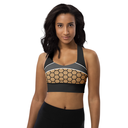 BabyCakes Longline Sports Bra - HoneyComb