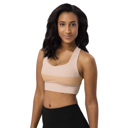 BabyCakes Longline Sports Bra - Peach